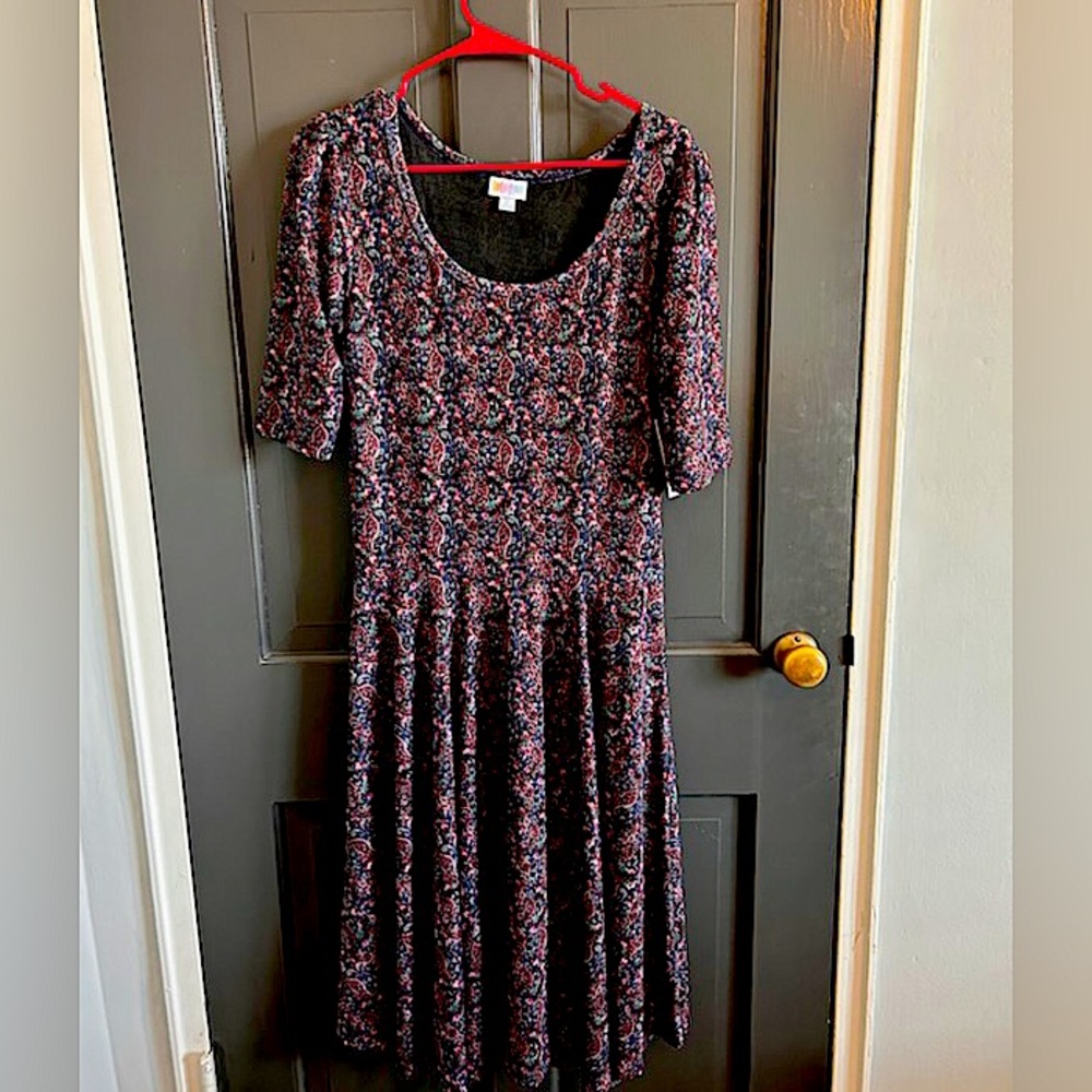XL Nicole dress by Lularoe.  Never worn.  Floral pattern.